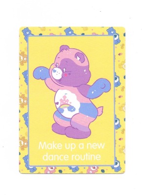 04. make up a new dance routine - Care Bears / Glücksbärchis - Trading Card