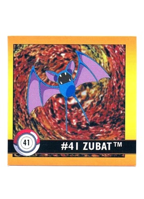 Sticker No 41 Zubat/Zubat - Pokemon / Artbox 1999
