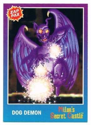 Zap Pax No 44 - Milons Secret Castle Dog Demon - Nintendo NES - 90s Trading Card