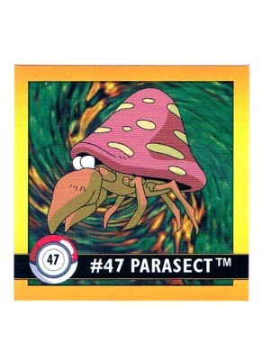 Sticker No. 47 Parasect/Parasek - Pokemon / Artbox 1999