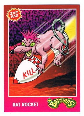 Zap Pax Nr 48 - Battletoads Rat Rocket - Nintendo NES - 90er Trading Card