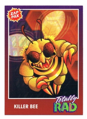 Zap Pax No 53 - Totally Rad Killer Bee - Nintendo NES - 90s Trading Card