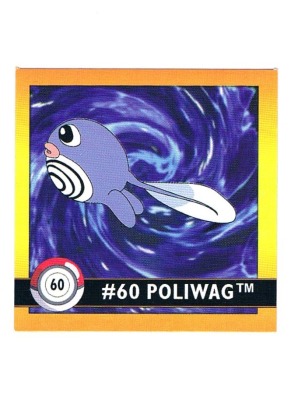 Sticker No 60 Poliwag/Quapsel - Pokemon / Artbox 1999