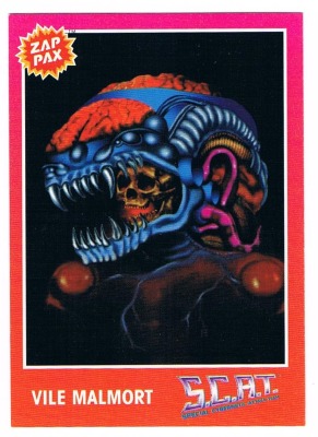 Zap Pax Nr 61 - SCAT: Special Cybernetic Attack Team Vile Malmort - Nintendo NES - 90er Trading Card