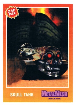 Zap Pax No. 63 - Metal Mech Skull Tank - Nintendo NES - 90s Trading Card