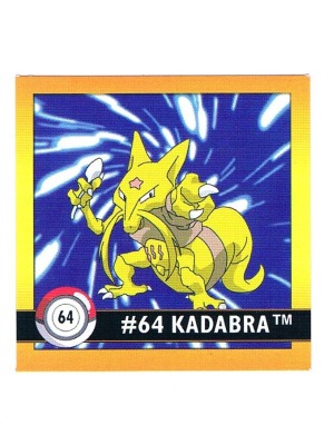 Sticker Nr 64 Kadabra/Kadabra - Pokemon - Series 1 - Nintendo / Artbox 1999