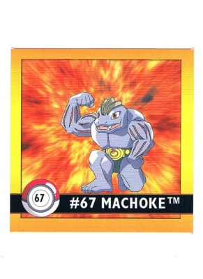 Sticker Nr 67 Machoke/Maschock - Pokemon - Series 1 - Nintendo / Artbox 1999