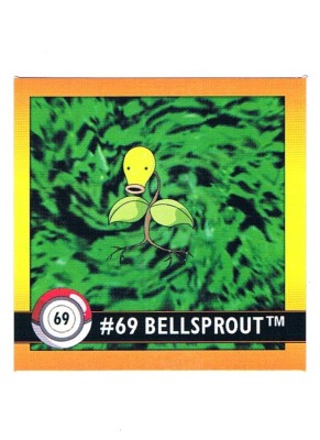 Sticker Nr 69 Bellsprout/Knofensa - Pokemon - Series 1 - Nintendo / Artbox 1999