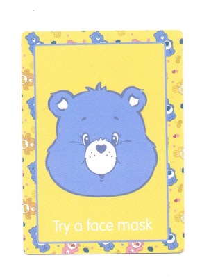 07 try a face mask - Care Bears - Trading Card