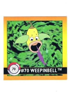 Sticker No 70 Weepinbell/Ultrigaria - Pokemon / Artbox 1999