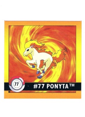 Sticker No. 77 Ponyta/Ponita - Pokemon / Artbox 1999