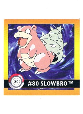 Sticker No 80 Slowbro/Lahmus - Pokemon / Artbox 1999