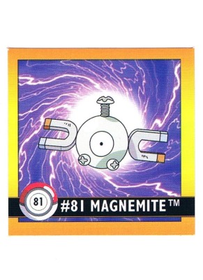 Sticker Nr 81 Magnemite/Magnetilo - Pokemon - Series 1 - Nintendo / Artbox 1999
