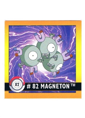 Sticker Nr. 82 Magneton/Magneton - Pokemon - Series 1 - Nintendo / Artbox 1999