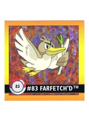 Sticker Nr 83 Farfetchd/Porenta - Pokemon - Series 1 - Nintendo / Artbox 1999