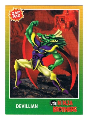 Zap Pax No 83 - Little Ninja Brothers - Nintendo NES - 90s Trading Card