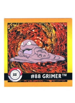 Sticker Nr. 88 Grimer/Sleima - Pokemon - Series 1 - Nintendo / Artbox 1999
