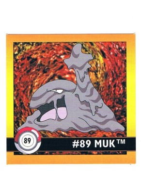 Sticker No. 89 Muk/Sleimok - Pokemon / Artbox 1999