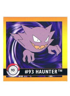 Sticker Nr. 93 Haunter/Alpollo - Pokemon - Series 1 - Nintendo / Artbox 1999