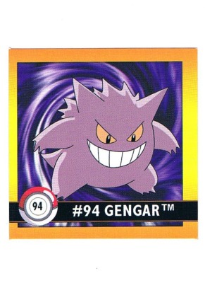 Sticker No 94 Gengar/Gengar - Pokemon / Artbox 1999