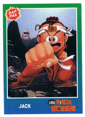 Zap Pax No 99 - Little Ninja Brothers - Nintendo NES - 90s Trading Card