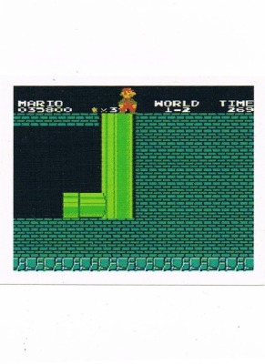 Sticker No 10 - Super Mario Bros 1/NES - Nintendo Official Sticker Album Merlin 1992