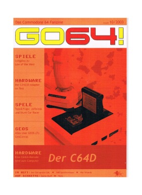 Ausgabe 10/03 - 2003 - GO64 - Das Commodore-64-Magazin