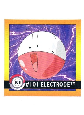 Sticker Nr 101 Electrode/Lektrobal - Pokemon - Series 1 - Nintendo / Artbox 1999