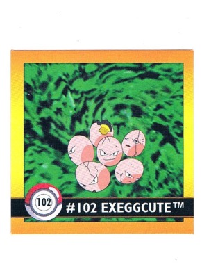 Sticker Nr. 102 Exeggcute/Owei - Pokemon - Series 1 - Nintendo / Artbox 1999