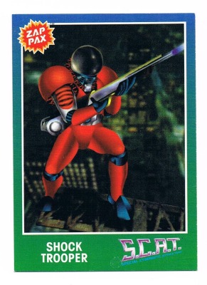 Zap Pax No. 102 - S.C.A.T.: Special Cybernetic Attack Team - Nintendo NES - 90s Trading Card