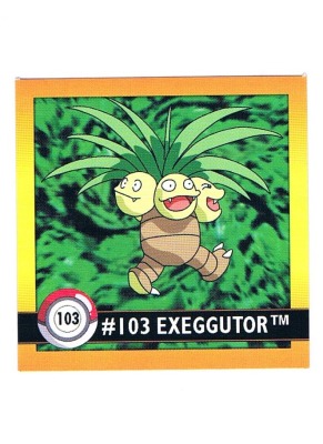 Sticker Nr. 103 Exeggutor/Kokowei - Pokemon - Series 1 - Nintendo / Artbox 1999