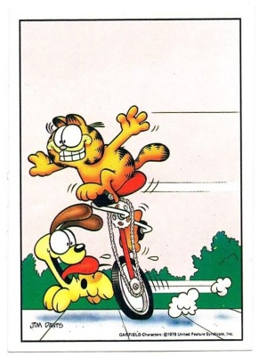 Panini Sticker No. 105 - Garfield 1989