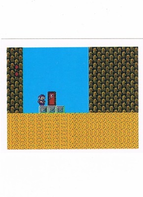 Sticker No 105 - Super Mario Bros 2/NES - Nintendo Official Sticker Album Merlin 1992