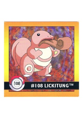 Sticker Nr 108 Lickitung/Schlurp - Pokemon - Series 1 - Nintendo / Artbox 1999