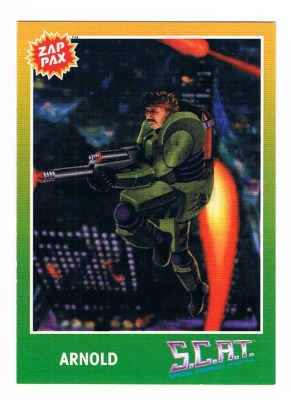 Zap Pax No. 108 - S.C.A.T.: Special Cybernetic Attack Team - Nintendo NES - 90s Trading Card