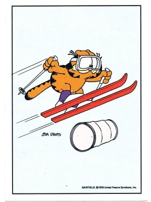 Panini Sticker No. 110 - Garfield 1989