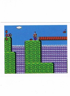 Sticker No 110 - Super Mario Bros 2/NES - Nintendo Official Sticker Album Merlin 1992