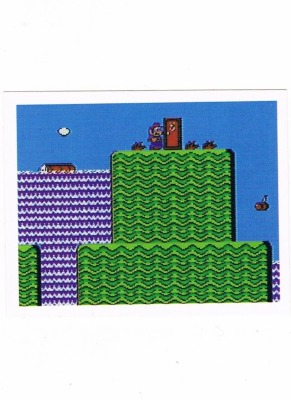 Sticker Nr. 111 - Super Mario Bros. 2/NES - Nintendo Official Sticker Album Merlin 1992