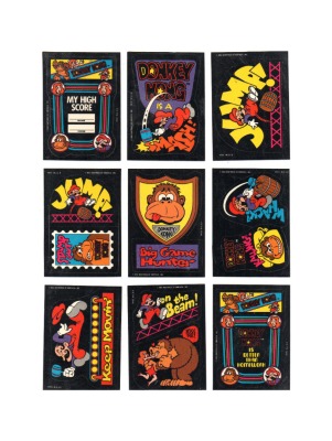 9x Donkey Kong Arcade Sticker - Nintendo 1982