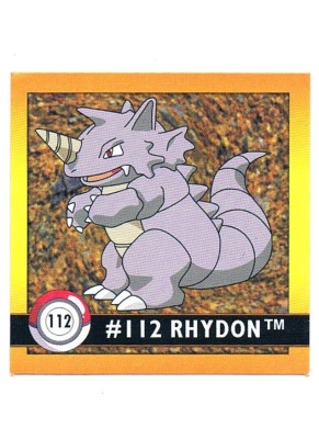Sticker Nr. 112 Rhydon/Rizeros - Pokemon - Series 1 - Nintendo / Artbox 1999