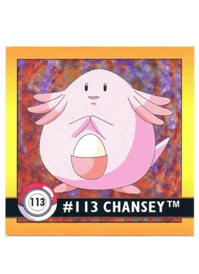 Sticker Nr 113 Chansey/Chaneira - Pokemon - Series 1 - Nintendo / Artbox 1999