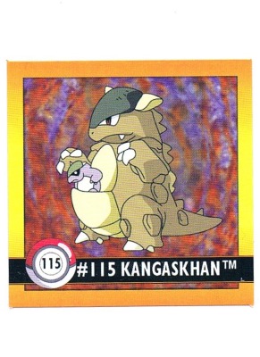 Sticker No. 115 Kangaskhan/Kangama - Pokemon / Artbox 1999