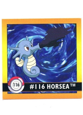 Sticker Nr 116 Horsea/Seeper - Pokemon - Series 1 - Nintendo / Artbox 1999