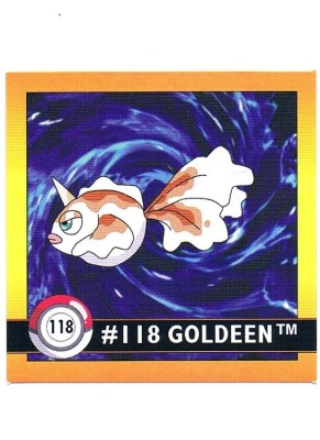 Sticker Nr 118 Goldeen/Goldini - Pokemon - Series 1 - Nintendo / Artbox 1999