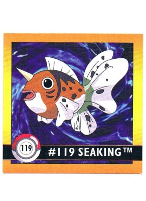 Sticker No. 119 Seaking/Golking - Pokemon / Artbox 1999