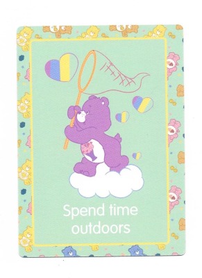 12. spend time outdoors - Care Bears / Glücksbärchis - Trading Card