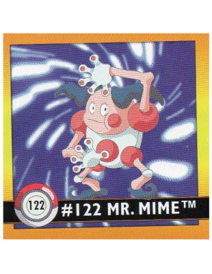 Sticker No. 122 Pantimos/Mr. Mime - Pokemon / Artbox 1999