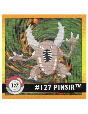 Sticker Nr. 127 Pinsir/Pinsir - Pokemon - Series 1 - Nintendo / Artbox 1999