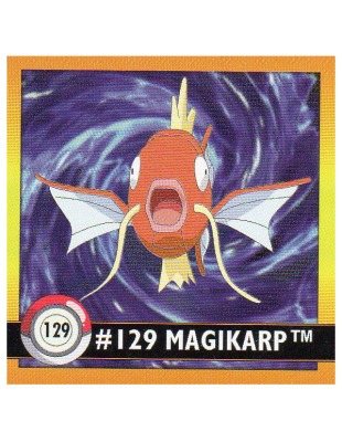 Sticker Nr 129 Karpador/Magikarp - Pokemon - Series 1 - Nintendo / Artbox 1999