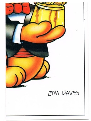 Panini Sticker No. 13 - Garfield 1989